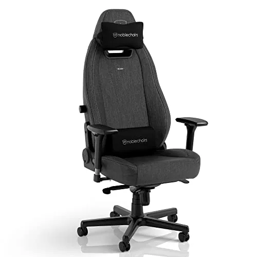 noblechairs Legend TX Edition Gaming Stuhl - Anthracite, 150 kg Belastbarkeit - Gaming-Stuhl mit ergonomischer Lordosenstütze und 4D-Armlehnen für besten Komfort. Atmungsaktives Textil-Material und leise XL-Rollen sorgen für ein optimales Spielerlebnis.
