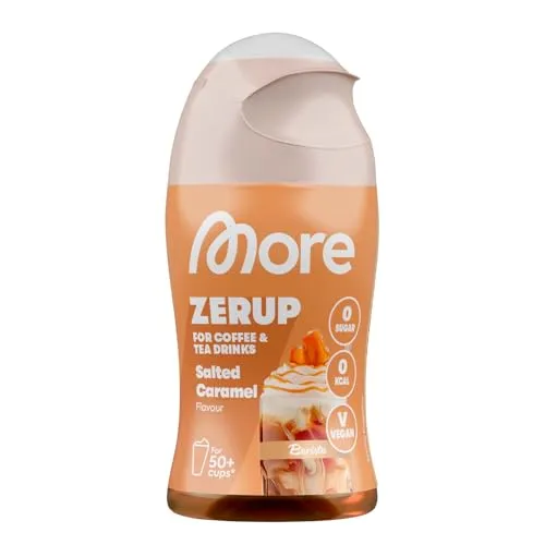 MORE Barista Zerup, Salted Caramel, 65 ml, für Kaffee, Tee und Heißgetränke, vegan, zero Kalorien - made in Germany