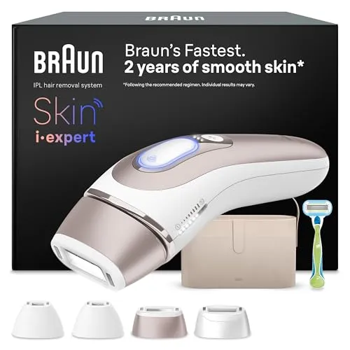 Braun Smart IPL 7 Skin i·expert – IPL Haarentfernungsgerät - IPL Systeme für dauerhafte, schmerzfreie Haarentfernung zu Hause. Mit intelligentem Hautanpassungssystem und gratis App für individuelle Behandlungspläne.