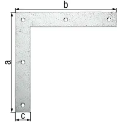Eckwinkel 200x200x30mm - Sendzimirverzinkt für stabile Konstruktionen - Robuster Eckwinkel, 200x200x30mm, sendzimirverzinkt, ideal für den professionellen Einsatz in der Bau- und Möbelmontage.
