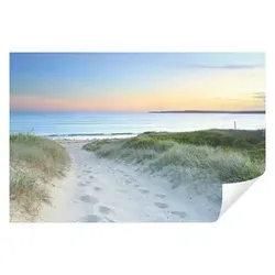 Fototapete Strand Meer Nordsee Dünen Natur 350x250 cm - inkl. Kleister - für Wohnzimmer Schlafzimmer Flur Modern Vlies Tapete Vliestapete Wandtapete Motivtapeten