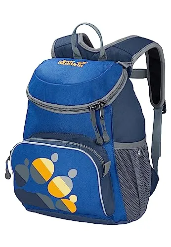 Jack Wolfskin Rucksack Little Joe - PFC-frei, 11 Liter für Kleinkinder - Kleinkinderrucksack in indigoblau, ideal für Kindergarten und erste Wanderungen. Mit vier Fächern für Pausenbrot und Spielzeug, und einem ergonomischen Tragesystem für optimalen Komfort.