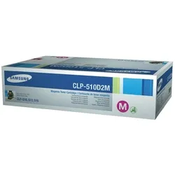 Original SAMSUNG Toner CLP-510D2M, magenta - Toner für Samsung CLP-510 Drucker, 2.000 Seiten Kapazität, brillante Farbwiedergabe in magenta, garantiert 100% Funktionsfähigkeit.