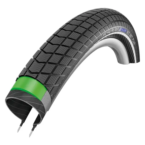 Schwalbe E-Bike Balloon Reifen Big Ben Plus HS439 - Fahrradreifen mit Pannenschutz und Reflexstreifen, ideal für City Bikes und E-Bikes, Durchstoßsicher für sorgenfreies Fahren.