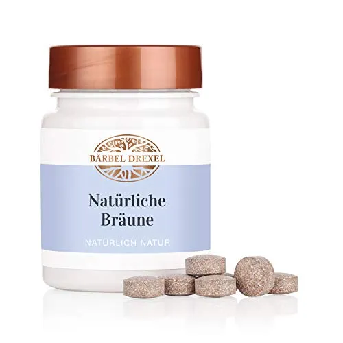 BÄRBEL DREXEL Natürliche Bräune mit Beta-Carotin Hochdosiert + Carotinoid-Vitaminen (80 Stk) Unterstützen die Bräunungsfähigkeit des Körpers, Vegan, Bräunungskapseln ohne unerwünschte Zusätze