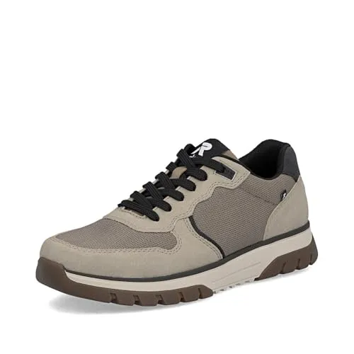 Rieker Sneaker Beige 42 EU – Moderner Style - Bequeme Sneaker in Größe 42, beige, mit Kunstleder-Obermaterial und praktischer Reißverschluss-Schnürung. Ideal für den täglichen Einsatz und modisch kombinierbar.