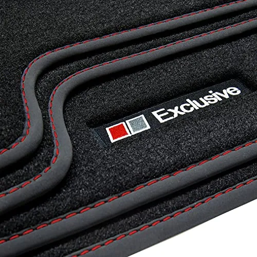 tuning-art Auto-Fußmatten A34 für Audi A4 B5 8D Avant 1999-2001 - Hochwertige Automatten im "Exclusive Line" Design, passgenau für Audi A4 B5 8D. Flauschiger Polyamid Velours, rutschfest und mit wasserfester Rückseite für optimalen Schutz.
