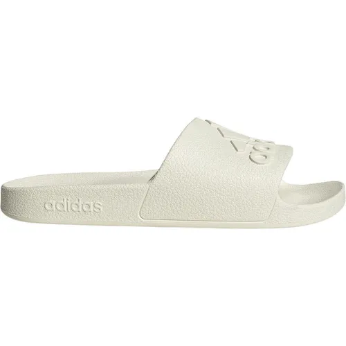 adidas Unisex Adilette Aqua Slides, Off White - Wanderschuhe mit flacher Sohle, ideal für entspannte Tage am Strand oder im Garten, bequem und stylisch.