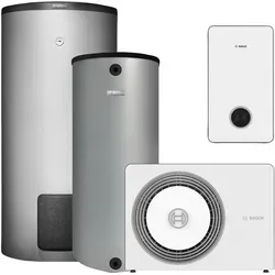 Junkers Bosch BOSCH Luft-Wasser-Wärmepumpen-Paket Bopa CS786 AW 5 ORS - Wärmepumpen-Paket für effiziente Heizlösungen, umweltfreundlich mit R290-Kältemittel und ideal für nachhaltige Energienutzung.
