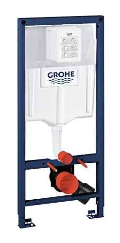 GROHE Rapid SL - WC Element (1,13M, komplett vormontiert) - Spülkästen für Vorwand- oder Ständerwandmontage, mit Grohe QuickFix für blitzschnelle Installation und Grohe EcoJoy für bis zu 50% weniger Wasserverbrauch.