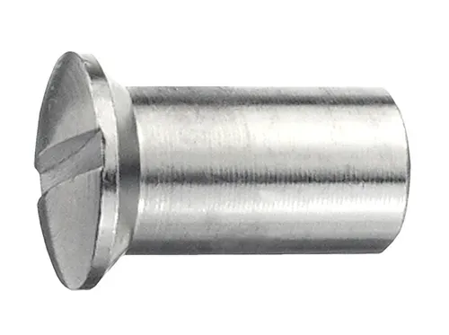 connex Hülsenmutter M5 x 15 mm Messing vernickelt - 6 Stück