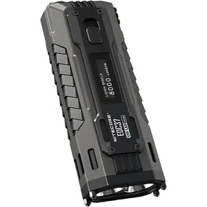 Nitecore EDC37 - LED Taschenlampe mit 8000 Lumen - Taschenlampe, beeindruckende 8000 Lumen für maximale Helligkeit, aufladbar über USB-C, IP54 Schutzklasse für Outdoor-Abenteuer.