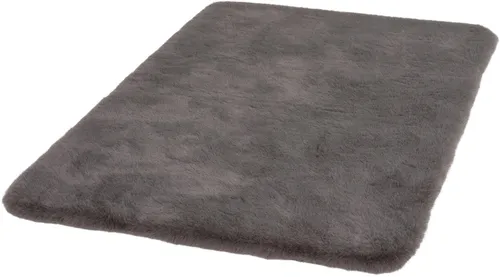 SCHÖNER WOHNEN-Kollektion Badematte Bali - Badteppich in grau mit kuscheliger Fell-Haptik, rutschhemmend und fußbodenheizungsgeeignet, waschbar bei 30°C, ideal für ein gemütliches Badezimmer.