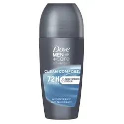 Dove Men+Care Clean Comfort Deo Roll-on 50 ml - Der Dove Men+Care Clean Comfort Deo Roll-on bietet 72 Stunden Schutz vor Körpergeruch und Achselnässe. Mit 1⁄4 Pflegecreme sorgt er für ein frisches Gefühl und schützt die empfindliche Haut.