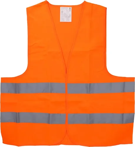 Warnweste EN ISO 20471 universal orange - Sicherheitsjacke in fluoreszierendem Orange, waschbar bis 60°, ideal für hohe Sichtbarkeit und Sicherheit bei Arbeiten im Freien.
