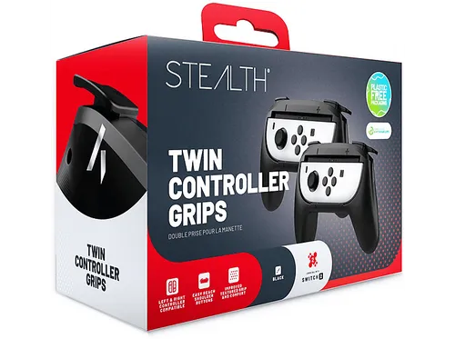 STEALTH Twin Controller Game Grips Zubehör für Nintendo Switch2 Schwarz