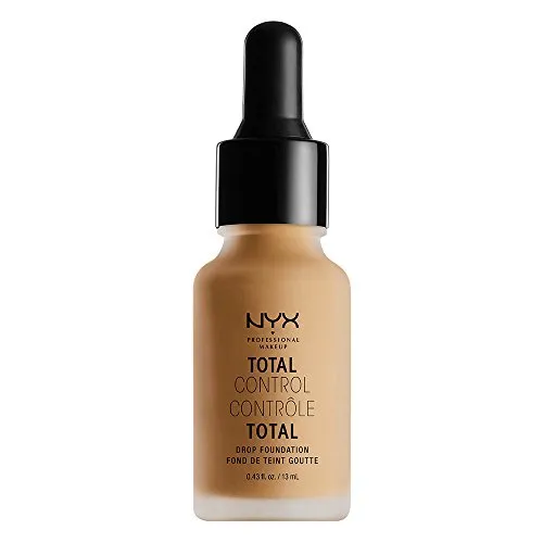 NYX Professional Makeup Total Control Drop Foundation, Präzise Dosierung, Aufbaubare Deckkraft, Langanhaltend, Vegane Formel, Mattes Finish, Farbton: Golden