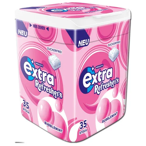  Wrigleys Extra Refreshers Bubblemint, Kaugummi, 1 Dose mit 35 Stück 41,92€/1kg