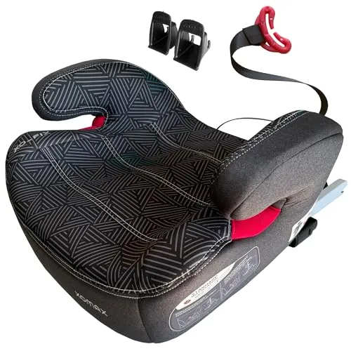 XOMAX XL-313 Kindersitz mit ISOFIX - ISOFIX und Gurtführung für sichere Befestigung, mitwachsend für Kinder von 15-36 kg (ca. 3-12 Jahre), abnehmbarer und waschbarer Bezug für einfache Reinigung.