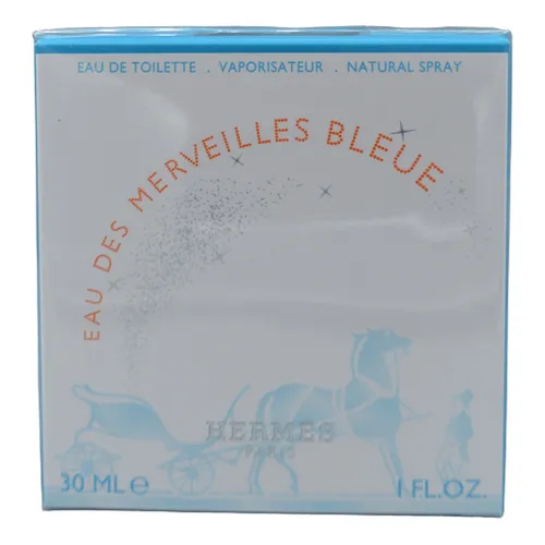 Hermès Eau Des Merveilles Bleue Eau de Toilette 30 ml - Damenduft mit orientalisch-fougere Duftnote, verzaubert mit einer einzigartigen Kombination aus Zeder, Orange und Veilchen für ein magisches Erlebnis.