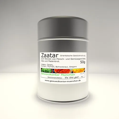 Zatar, Zaatar, Zahtar, Za`atar, Satar 50g im Streuer Gewürzkontor München