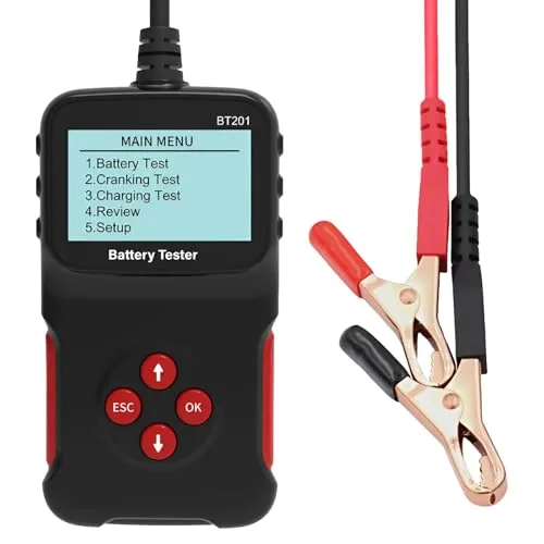 MMOBIEL Autobatterie Tester – Digitaler 12V Messgerät-Tester - Messgeräte für Autobatterien – Präzise Diagnosen von Batteriezustand und Kaltstartstrom, ideal für Autos, LKWs und Motorräder.