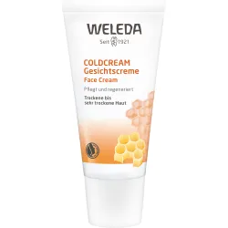 Weleda Coldcream Gesichtscreme 30ml - Natürliche Gesichtscreme für trockene Haut, schützt intensiv vor Umwelteinflüssen und spendet langanhaltende Feuchtigkeit dank hochwertiger Pflanzenöle und Bienenwachs.