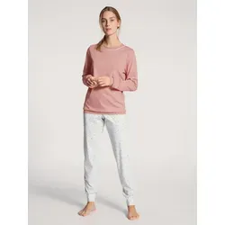 CALIDA Sweet Dreams Bündchen-Pyjama Damen - Schlafanzüge für Damen, aus 100% Baumwolle, mit modernem Fit und Rippbündchen für optimalen Tragekomfort.