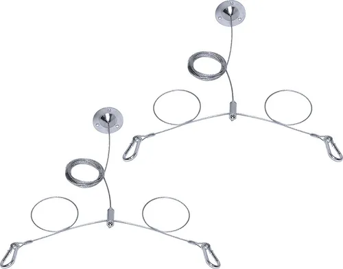 Voltolux Deckenabhängung LEON für Panel 1,5m Metall Seilsystem verstellbar dual