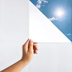 Milchglasfolie für Fenster & Türen - 0.75 m / 2 m / Statische Haftung