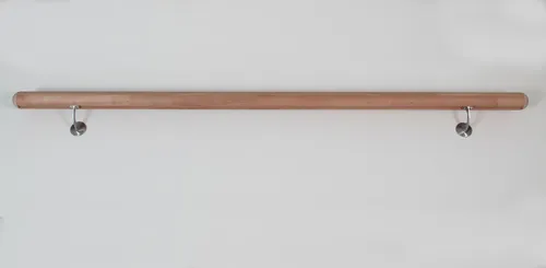 Handlaufset Pertura Buche roh L:1500 mm Ø 52 mm - Treppen Handlaufset aus roher Buche, ideal für individuelle Gestaltung und perfekte Anpassung an Ihr Zuhause.