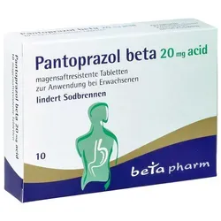 Pantoprazol beta 20 mg acid magensaftresistent Tabletten
