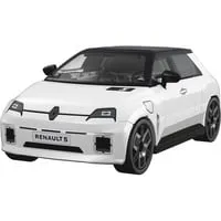 Renault 5 E-Tech, Konstruktionsspielzeug weiß, Maßstab 1:35