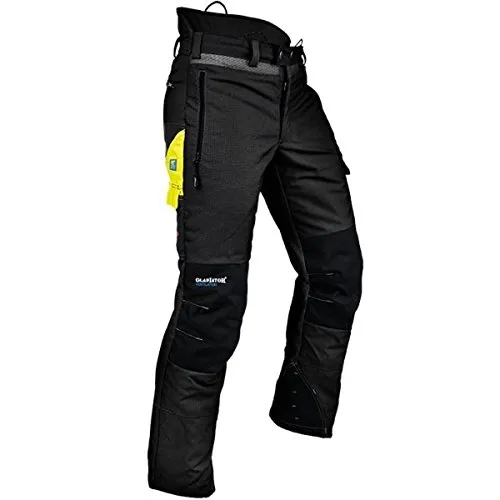 Pfanner Ventilation Schnittschutzhose Klasse 1, Gladiator, schwarz, Größe: L (lang), schwarz, L/breit, Schwarz, L