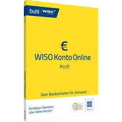 WISO Konto Online 2025 Plus - Unbeschränktes Homebanking - Kategorie: Finanzen, Steuer & Recht. Nutzen Sie unbeschränktes Homebanking mit WISO Konto Online 2025 Plus für bis zu 3 Geräte auf Windows 10 und 11!