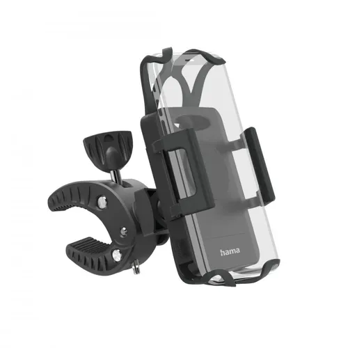 HAMA Fahrrad-Handyhalterung "Strong" - 360° drehbar, sicherer Halt für Smartphones bis 9 cm Breite, ideal für Radfahrer und Fitness-Tracking