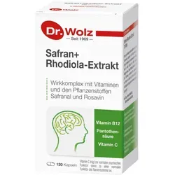 Safran+Rhodiola-Extrakt Dr. Wolz Kapseln 120 St - rezeptfrei, unterstützt das Wohlbefinden und die mentale Balance