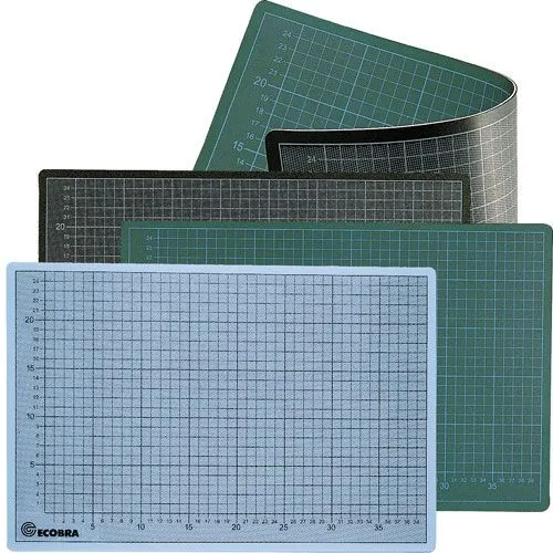 Ecobra Profi Schneidmatte 45 x 60 cm - Schneidematte für präzises Schneiden, transparent und ideal für kreative Projekte und Modellbau.