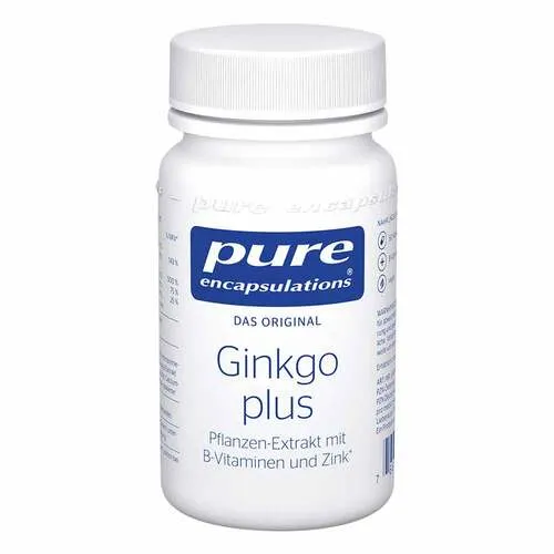Pure Encapsulations Ginkgo plus - Gedächtnisunterstützung mit Ginkgo Extrakt - Pflanzliches Ergänzungsmittel Ginkgo mit hochwertigem Extrakt, unterstützt die Gedächtnisfunktion und fördert die normale kognitive Leistung durch Vitamin B6, B12, Folsäure und Zink.