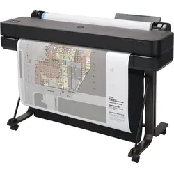 HP Designjet T630 (A0-Modell) - Großformatdrucker für exzellente Druckqualität, ideal für professionelle Anwendungen und Teamarbeit mit WLAN und Rollenzuführung
