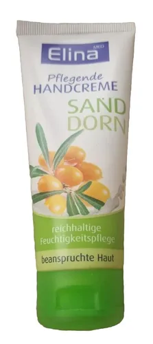 Elina med Sanddorn Handcreme 75ml Feuchtigkeitspflege beanspruchte Haut Balsam