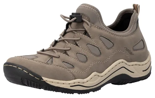 Rieker Damen Slip-On Sneaker L0551 – Bequeme Halbschuhe für jeden Tag - Stilvolle Slip-On Sneaker für Damen in Beige, mit herausnehmbarer Innensohle für individuellen Komfort. Ideal für den Alltag und vielseitig kombinierbar.