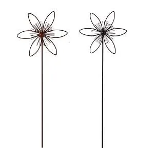 TrendLine Gartenstecker Metall Blume sortiert 115 cm