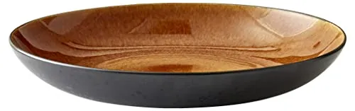 BITZ Schale - 40 cm große Obst- und Salatschüssel aus Steinzeug - Dekoschalen aus hochwertigem Steinzeug, spülmaschinenfest und mikrowellengeeignet, ideal für ansprechende Präsentationen von Obst und Salaten.
