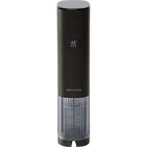 ZWILLING Enfinigy Elektrischer Weinöffner Schwarz - Eleganter elektrischer Weinöffner, ideal für müheloses Öffnen von Weinflaschen, perfekt für Weinliebhaber und gesellige Abende.