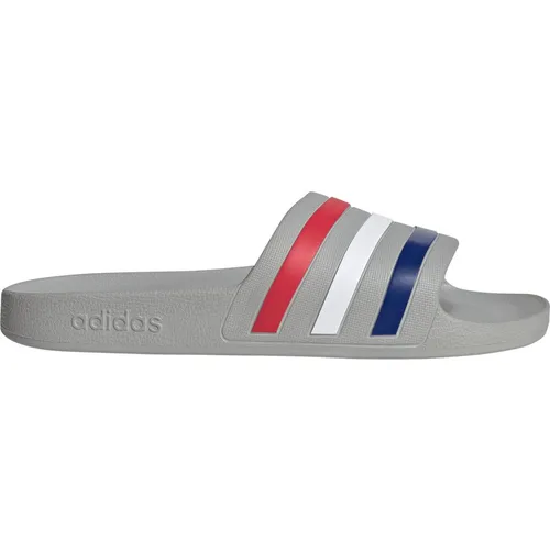 adidas Adilette Aqua Slides grey two-mystery ink-pure ruby (AA2S) 11