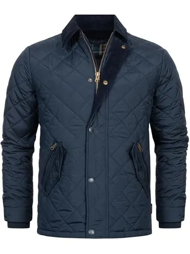 Indicode Sommerjacke INAldos Steppjacke L - Funktionsjacke mit hochgeschlossenem Kragen, ideal für die Übergangszeit und casual Looks. Hergestellt aus 100% Polyester für optimalen Komfort.