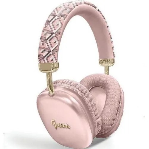 Guess słuchawki nauszne Bluetooth GUBHK1GCTCSP różowy/pink Gcube Metallic Script Logo (GUBHK1GCTCSP)