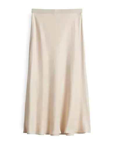 someday Damen Midirock | ODINIA Detail Satinrock in A-Linie Natural Glaze, 36