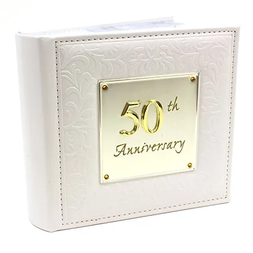 Deluxe Fotoalbum für Goldene Hochzeit - 50th Anniversary - Fotoalbum zur Goldenen Hochzeit, ideal zum Festhalten unvergesslicher Erinnerungen und als besondere Geschenkidee.